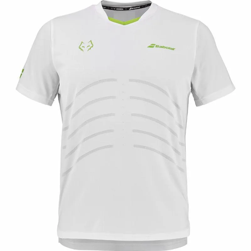 Camiseta Babolat Juan Lebron Crew Neck Replica Blanco
