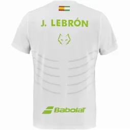 Camiseta Babolat Juan Lebron Crew Neck Replica Blanco
