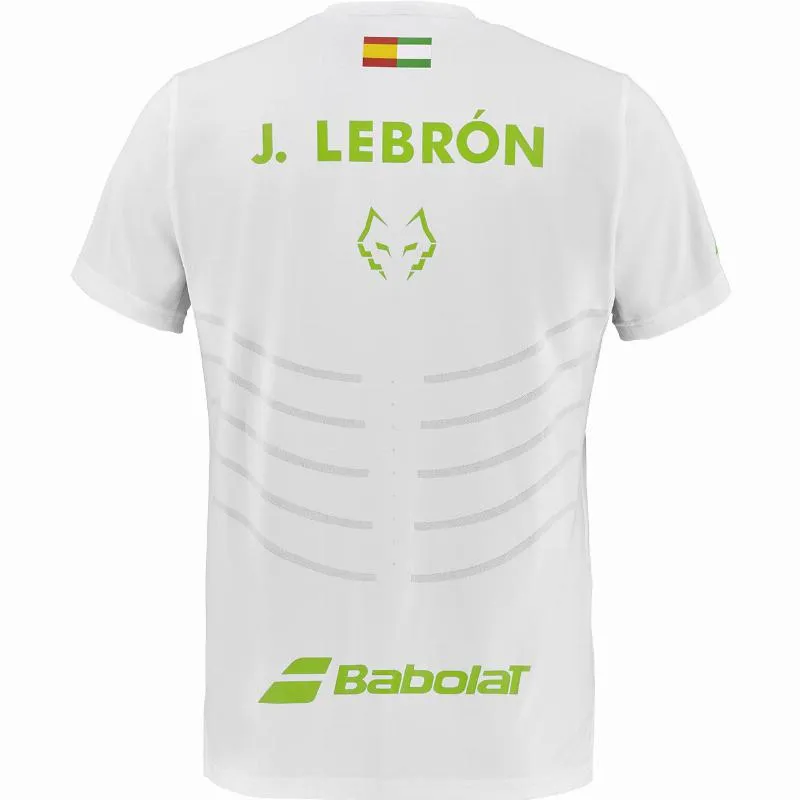 Camiseta Babolat Juan Lebron Crew Neck Replica Blanco