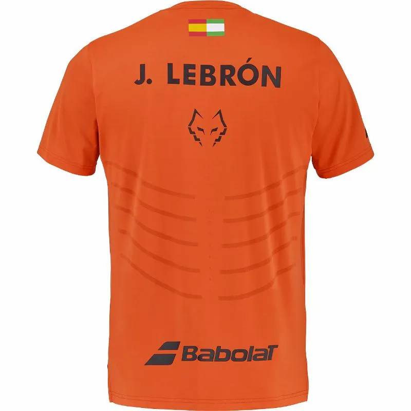 Babolat Juan Lebron Crew Neck Replica Orange T-Shirt