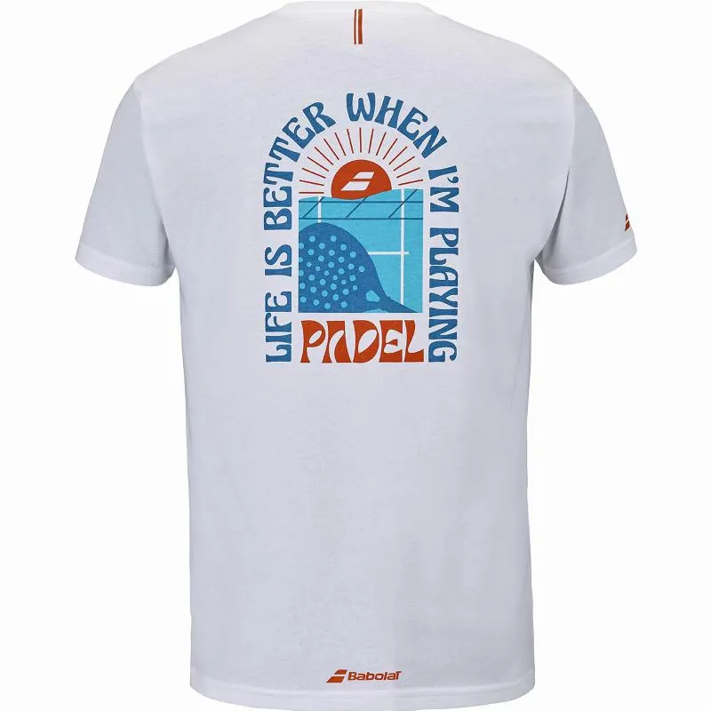 Camiseta Babolat Perf Cotton Blanco