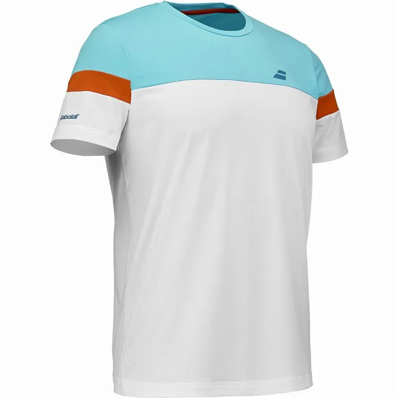 Camiseta Babolat Perf Crew Neck Blanco