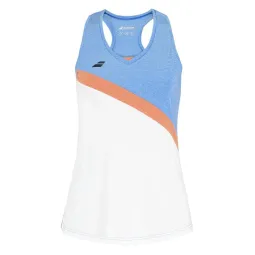 Babolat Play White Blue Orange Women's T-Shirt