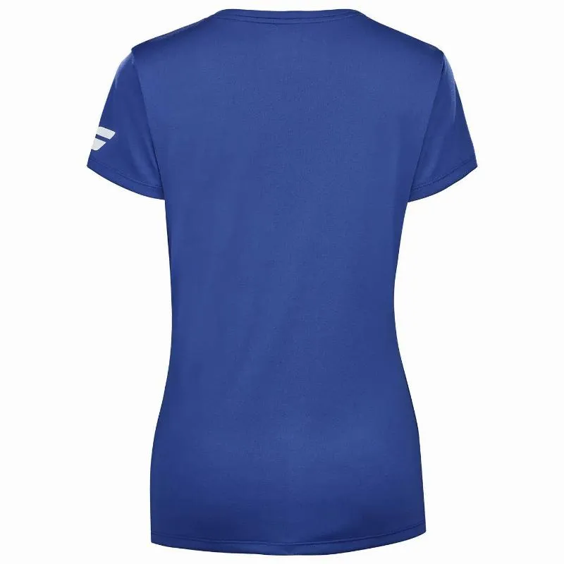 Camiseta Babolat Play Capsleeve Azul Blanco Junior