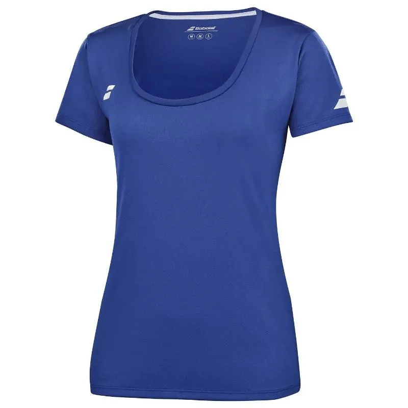 Camiseta Babolat Play Capsleeve Azul Blanco Junior