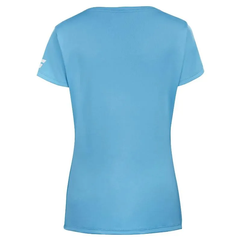 Camiseta Babolat Play Capsleeve Azul Cian Junior