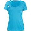 Camiseta Babolat Play Capsleeve Azul Cian Mujer