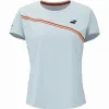 Camiseta Babolat Play Capsleeve Azul Claro Mujer