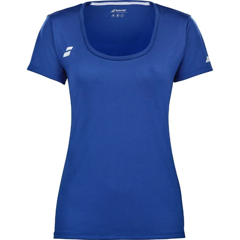 Camiseta Babolat Play Capsleeve Azul Mujer