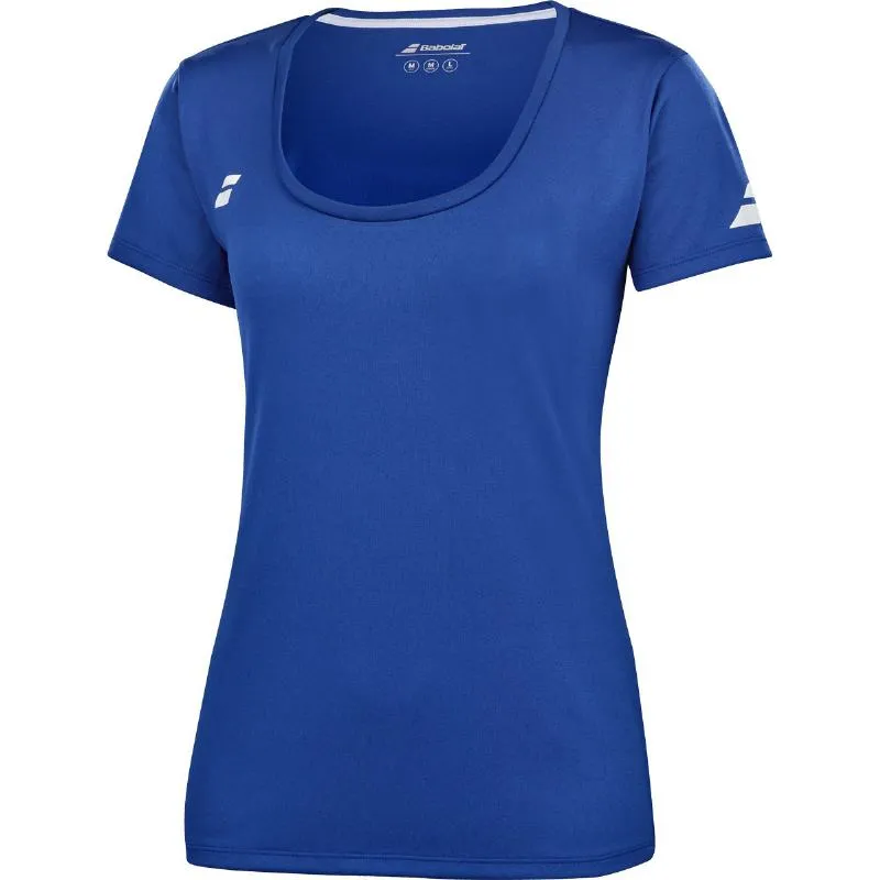 Camiseta Babolat Play Capsleeve Azul Mujer