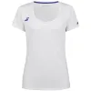 Camiseta Babolat Play Capsleeve Blanco Azul Junior