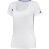 Camiseta Babolat Play Capsleeve Blanco Mujer