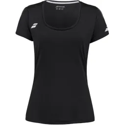 Camiseta Babolat Play Capsleeve Negro Mujer