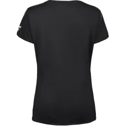 Camiseta Babolat Play Capsleeve Negro Mujer