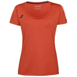 Camiseta Babolat Play Capsleeve Rojo Naranja Junior