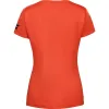 Camiseta Babolat Play Capsleeve Rojo Naranja Mujer