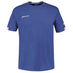 Camiseta Babolat Play Crew Azul Blanco