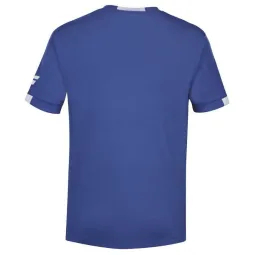 Camiseta Babolat Play Crew Azul Blanco