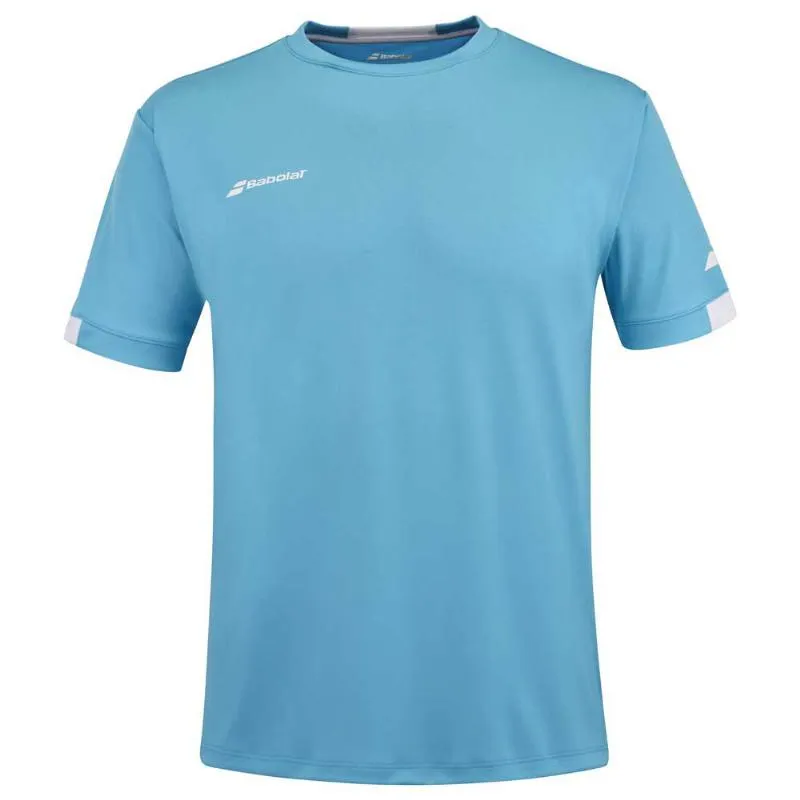 Camiseta Babolat Play Crew Azul Cian