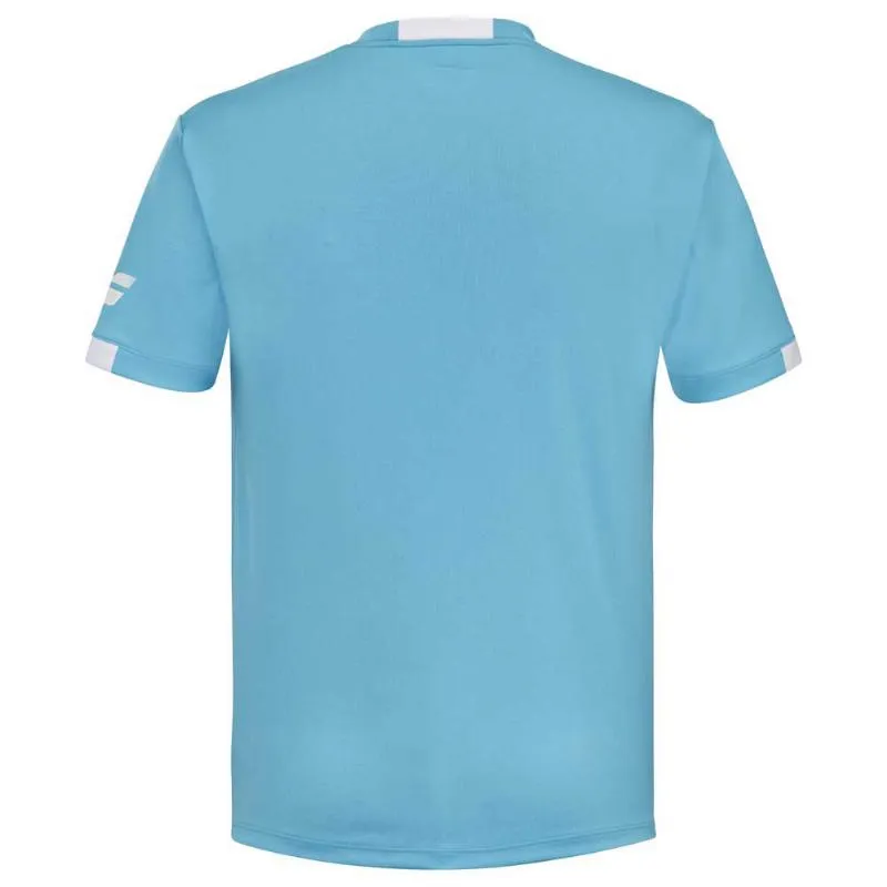 Camiseta Babolat Play Crew Azul Cian