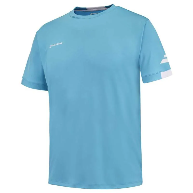 Camiseta Babolat Play Crew Azul Cian