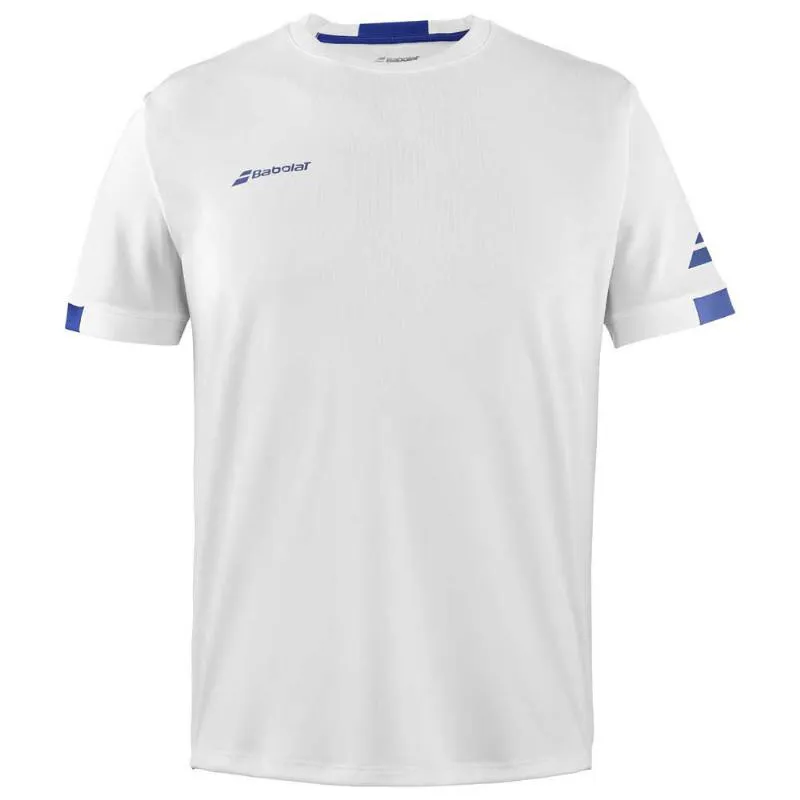 Babolat Play Crew T-Shirt White Blue