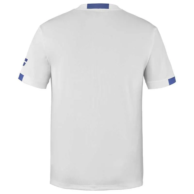 Babolat Play Crew T-Shirt White Blue