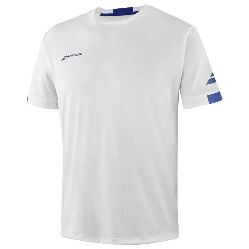 Babolat Play Crew T-Shirt White Blue