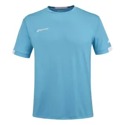 Camiseta Babolat Play Crew Neck Azul Cian Junior