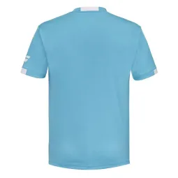 Camiseta Babolat Play Crew Neck Azul Cian Junior