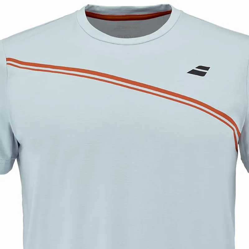 Camiseta Babolat Play Crew Neck Azul Claro