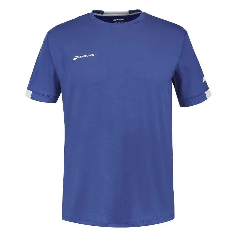 Camiseta Babolat Play Crew Neck Azul Junior