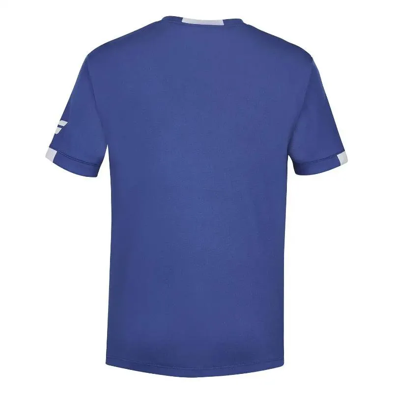 Camiseta Babolat Play Crew Neck Azul Junior