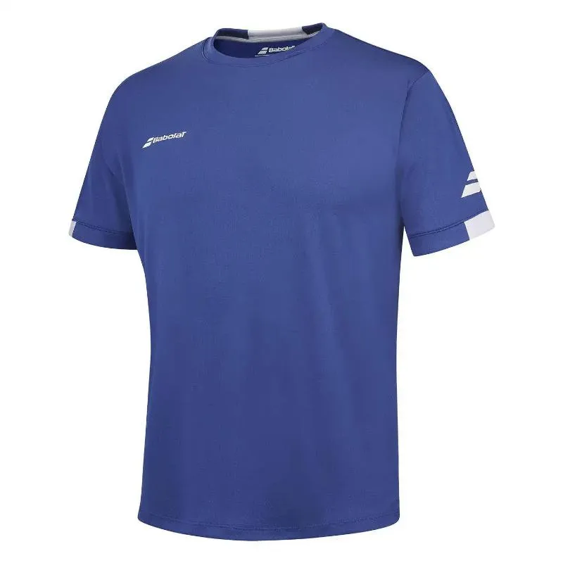 Camiseta Babolat Play Crew Neck Azul Junior