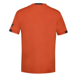Camiseta Babolat Play Crew Neck Rojo Naranja Junior