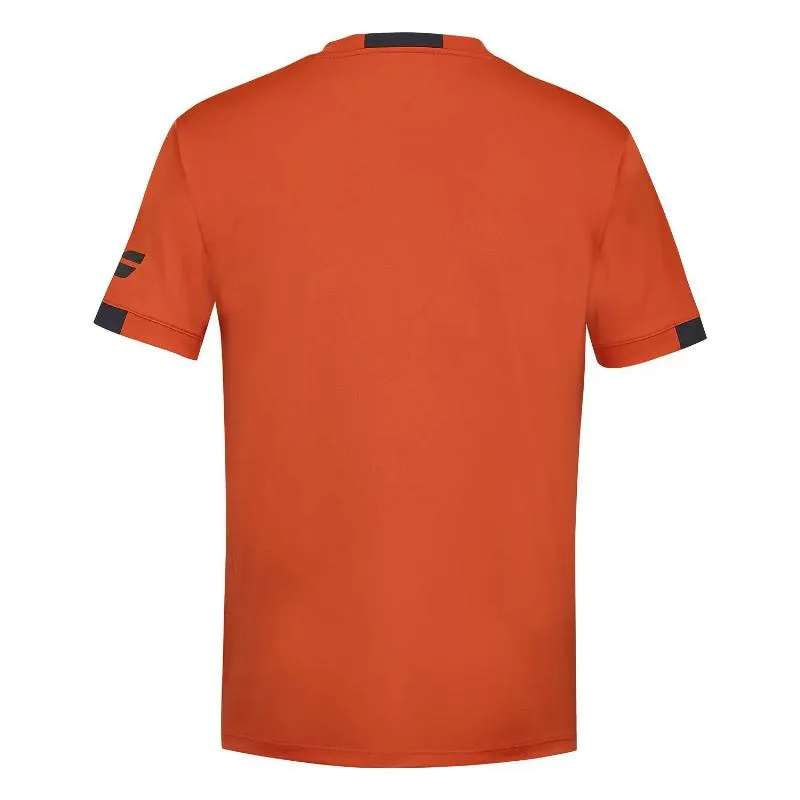 Camiseta Babolat Play Crew Neck Rojo Naranja Junior