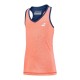 Camiseta Babolat Play Naranja Azul Oscuro Mujer - Barata Oferta Outlet