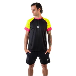 BB Owens T-Shirt Black Pink Yellow Fluor