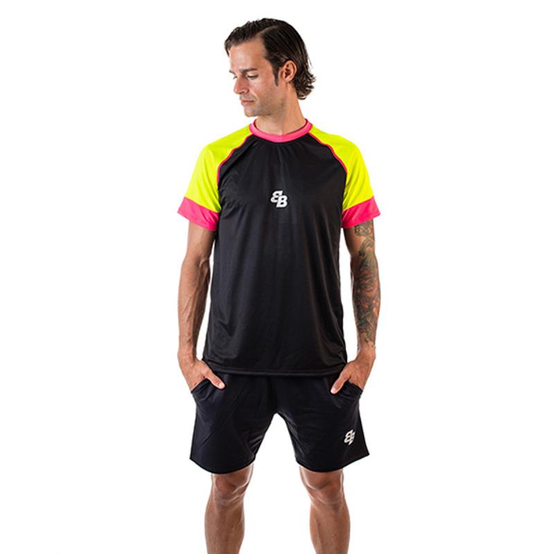 Camiseta BB Owens Negro Rosa Amarillo Fluor - Barata Oferta Outlet