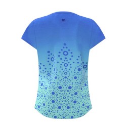 Camiseta Bidi Badu Colortwist Aqua Azul Mujer