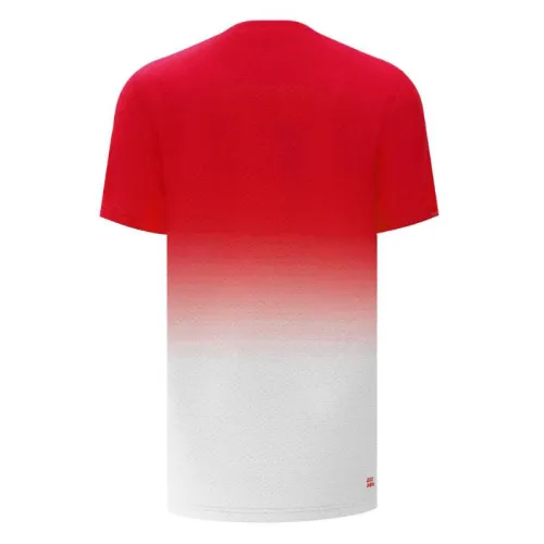 Bidi Badu Crew Gradiant Rouge Blanc T-shirt Junior