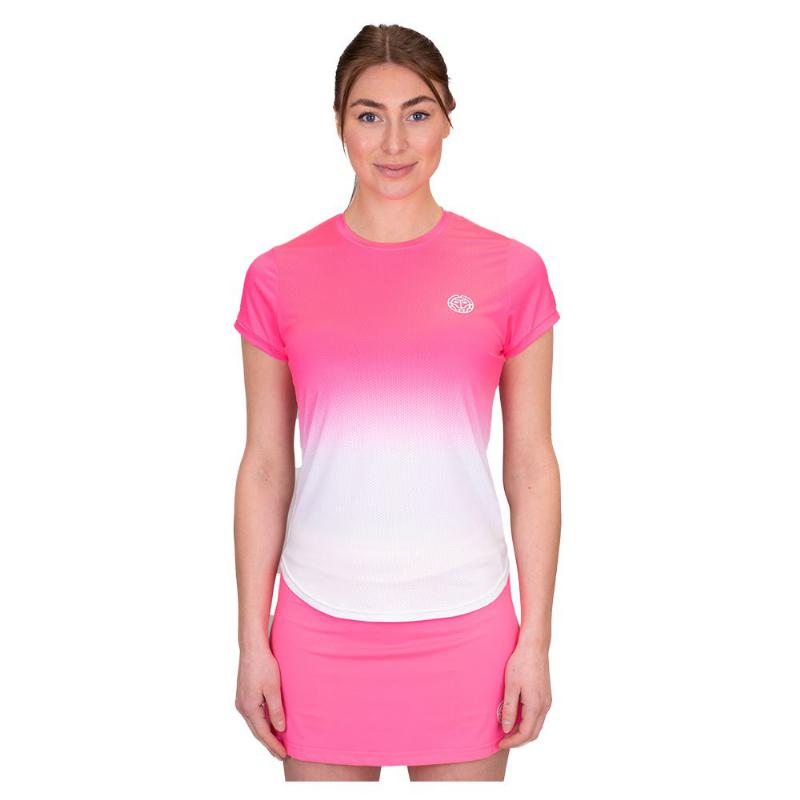 Bidi Badu Crew Gradiant Tee Pink White Women''s T-Shirt