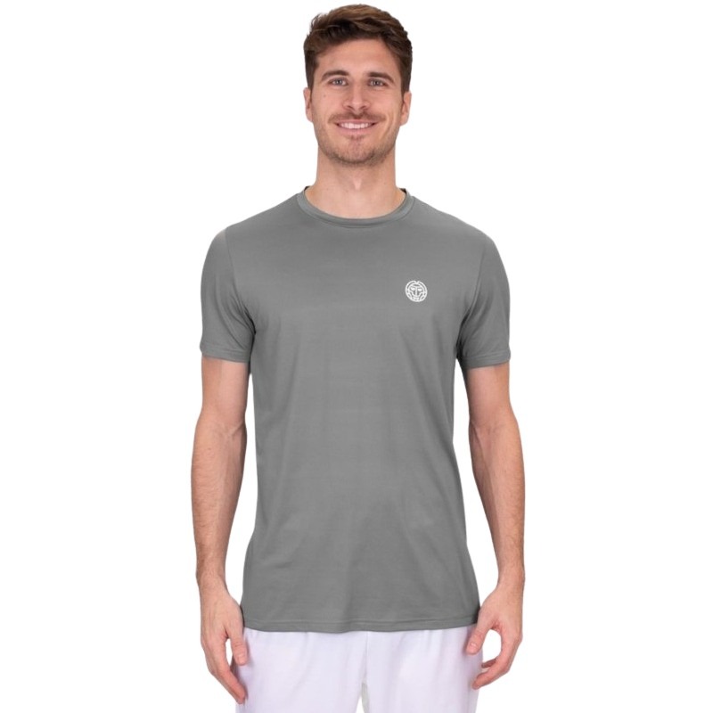 Bidi Badu Crew T-Shirt Grey White