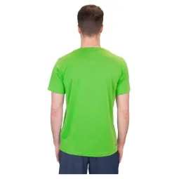Camiseta Bidi Badu Crew Inside Out V-Neck Verde Neon Azul Oscuro