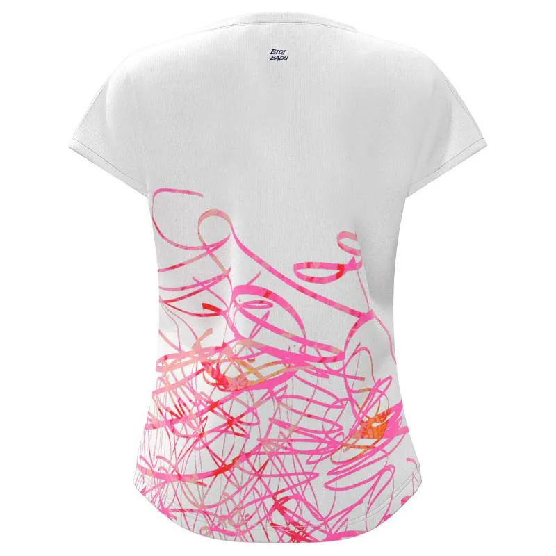 Camiseta Bidi Badu Decoration Capsleeve Blanco Mujer