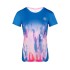 T-shirt Bidi Badu Eve Tech Blue Pink Women