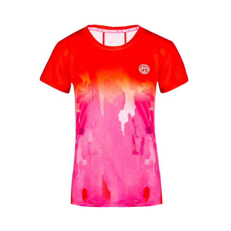 Camiseta Bidi Badu Eve Tech Rojo Rosa Mujer - Barata Oferta Outlet