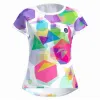 Bidi Badu Kaleido Capsleeve White Mix Women's T-Shirt