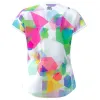 Bidi Badu Kaleido Capsleeve White Mix Women's T-Shirt
