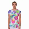 Bidi Badu Kaleido Capsleeve White Mix Women's T-Shirt
